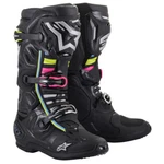 Alpinestars Tech 10 Mx Off Road Boots Black Hue Pink Yellow "supervented" New. Price: $611.33.
