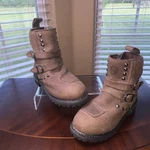 Milwaukee Leather Women Brown Double Strap Motorcycle Rider Boots Sz 8.5 Pre-owned. Price: $49.99.