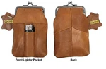 Soft Leather Cigarette Case Snap Top Fit 100S Black, Red, Tan, Hot Pink, Purple New. Price: $13.75.