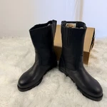 Black Leather Biker Tour Boots U.s. Size 8.5 By Cruiseworks 001 2977 New. Price: $71.20.