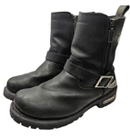 Milwaukee Boots Mens 9.5D Black Leather Motorcycle Buckle 2 Zip MB407 Pre-owned. Price: $49.94.