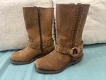 Harley-davidson Women's Brown Leather Auburn Harness Stud Motorcycle Boot Sz. 6M Pre-owned. Price: $90.00.