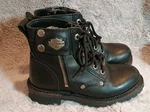 Harley-davidson Womens Cimmarron Black Leather Motorcycle Boots 84207 Sz 6 Pre-owned. Price: $31.50.