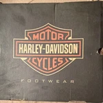 Harley-davidson Black Leather Men's Combat Boots Logo Lace Up Zip Size 11.5 New. Price: $80.00.
