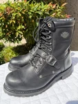 Harley-davidson Men's Faded Glory 8-INCH Motorcycle Black Boots D91003 Size 10.5 Pre-owned. Price: $95.00.