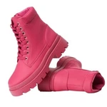 New Women 7.5 Platform Combat Boots Lace Up Low Chunky Festival Kidcore Hot Pink. Price: $17.88.