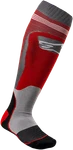 Alpinestars Mx PLUS-1 Socks Small/medium Red And Gray Part 4701820-318-SM New. Price: $19.95.