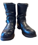 Vtg Red Wing 2268 PT91 Engineer Boots Black Tea Core Leather Size Restoration Used. Price: $499.99.