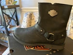 Harley-davidson Scout Black 7-INCH Leather Boots, Inside Zip, 11.5, D95262 New. Price: $139.99.