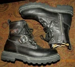 Harley Davidson Low Cut (6") Black Leather Boots Us Men's Size 9...EXCELL Condtn Pre-owned. Price: $100.00.
