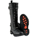 Milwaukee Leather Women's Sz 8.5 Black Motorcycle 14 Lace Up High-rise Boots Pre-owned. Price: $110.00.