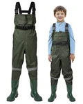 Hisea Kids Bootfoot Chest Wader Nylon 2-PLY Pvc Waterproof Hunting Fishing New. Price: $25.65.