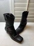 Women Harley Davidson Black Leather Boots Size Zip Up Side Stock #84964 Read Pre-owned. Price: $29.99.