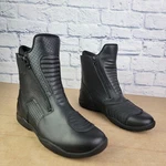 Bilt Pro Tourer Motorcycle Boots Black Leather Double Zip Men's Size 11 Pre-owned. Price: $39.95.