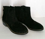 Size 7 New Joe's Booties Boots Shoes Black Suede Leather Ankle Womens. Price: $69.99.