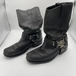 Vintage 90 Harley Davidson 98408 Eagle Harness Blk Leather Boots Men's 10.5 Pre-owned. Price: $125.00.