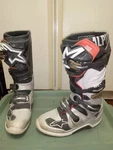 Alpinestars Tech 7 Adult Boots Size Us Blk Slv Wht Gld Red Pre-owned. Price: $199.00.