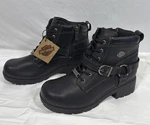 Harley-davidson Women's Tegan Lace Moto Boots Round Toe Size 9.5 New. Price: $139.00.