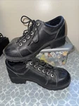 Harley-davidson Tia Ankle Boots Women Sz 10 Black Leather Lace Up Moto 83280 Pre-owned. Price: $35.00.