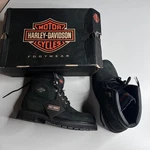 Harley-davidson Badlands Mens Black Leather Boots D91005 Size Nib New. Price: $175.75.