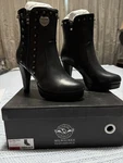Milwaukee Performance MBL9440 Women Size 7 Spiked Side Zipper High Heel Boot New. Price: $70.00.