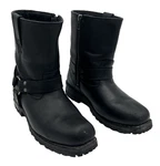 Hot Leathers Men's 9 Black 10" Harness Side Zip Motorcycle Boots BTM1004 Guc Pre-owned. Price: $49.99.