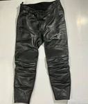 Alpinestars Leather Motorcycle Riding Pants Black Size 58 Euro Pre-owned. Price: $79.00.