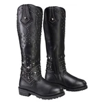 Milwaukee Leather MBL9371 Womens Black Studded & Riveted Western Look Biker Boot New. Price: $179.99.