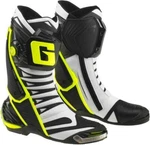 Motorcycle Race Boots Gaerne GP1 Evo Spec Black / White Flo Yellow New. Price: $408.29.