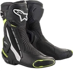 Alpinestars Mens Smx Plus Vented Motorcycle Boots - Blk/wht/yell 6.5/EU 40 New. Price: $279.84.