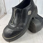 Harley Davidson Riding Boots Womens Size 6 Black Leather Low Ankle Zipper 83009 Pre-owned. Price: $15.00.