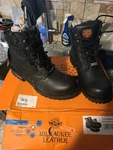 Milwaukee Leather Men's Size 13 Black 6-INCH Lace-up Motorcycle Boots New. Price: $90.00.