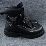Harley Davidson Brake Light Black Leather Motorcycle Boots Men 11.5 91680 Pre-owned. Price: $89.95.