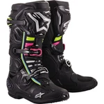Alpinestars Tech 10 Dhcp Supervented Boots, Black/silver/pink/flo Yellow New. Price: $599.96.