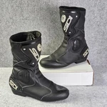 Sidi Mens Black Leather Rain Evo Motorcycle Racing Boots Size 10 Pre-owned. Price: $125.00.