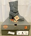 New Genuine Harley Davidson D87300 Size Women's Joella Blk Motorcycle Boots. Price: $140.29.