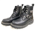 Harley Davidson Boots 7.5 Stock 84147 Apex Gently Used Buckle Zip Lace Up Diva Pre-owned. Price: $75.00.