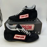 Simpson Racing Shoes Style 27700BK Size Black Suede Pre-owned. Price: $60.00.