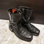 Harley Davidson Flame Overlay Harness Boots Size 7 Black Leather Motorcycle Pre-owned. Price: $95.00.