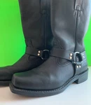 Xelement * Black Leather Harness Motorcycle Boots Men's 12W LU1442 Nwot! New. Price: $73.00.