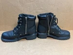 Harley-davidson Women's Black Leather Biker Boots Zipper Size 9.5 Pre-owned. Price: $99.95.